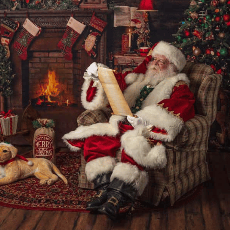 Santa Dave with child